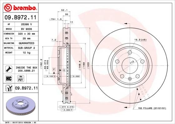 AP 25398 V - Disque de frein cwaw.fr