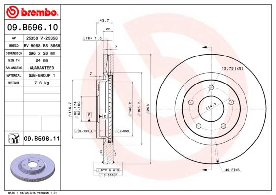 AP 25358 V - Disque de frein cwaw.fr