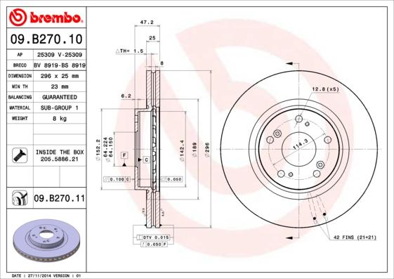 AP 25309 V - Disque de frein cwaw.fr