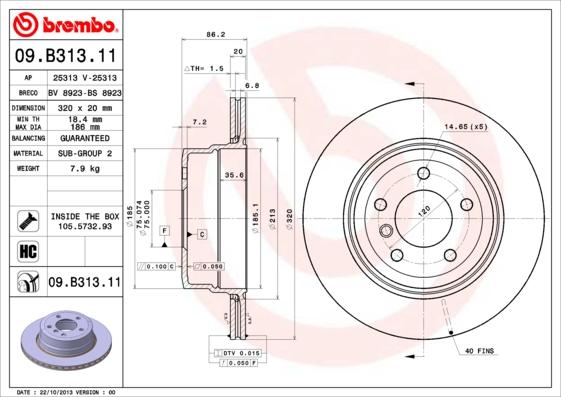 AP 25313 V - Disque de frein cwaw.fr