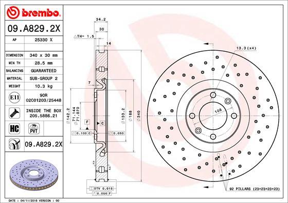 AP 25330 X - Disque de frein cwaw.fr