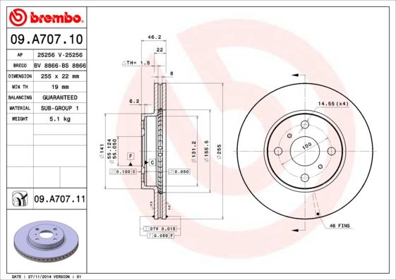 AP 25256 V - Disque de frein cwaw.fr