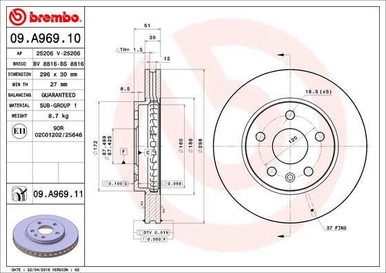 AP 25206 V - Disque de frein cwaw.fr