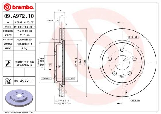 AP 25207 V - Disque de frein cwaw.fr