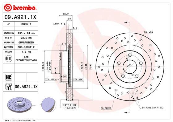 AP 25223 X - Disque de frein cwaw.fr