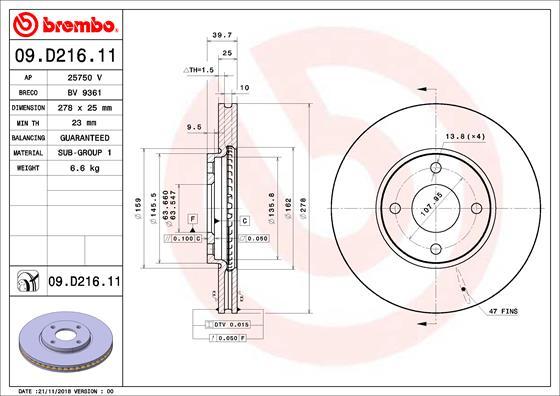 AP 25750V - Disque de frein cwaw.fr