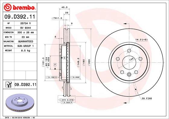 AP 25734V - Disque de frein cwaw.fr