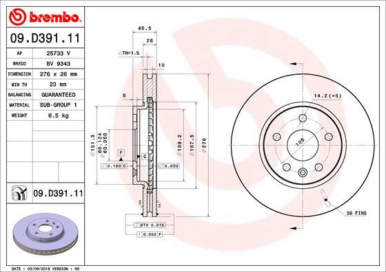 AP 25733V - Disque de frein cwaw.fr