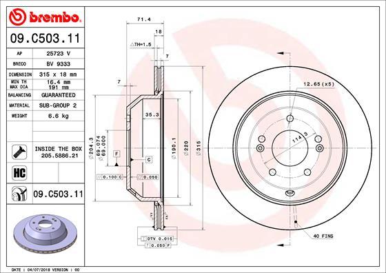 AP 25723 V - Disque de frein cwaw.fr