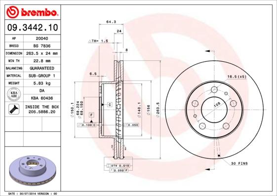 AP 20040 - Disque de frein cwaw.fr