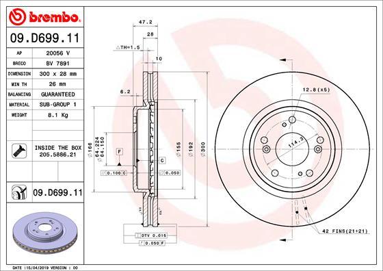 AP 20056 V - Disque de frein cwaw.fr