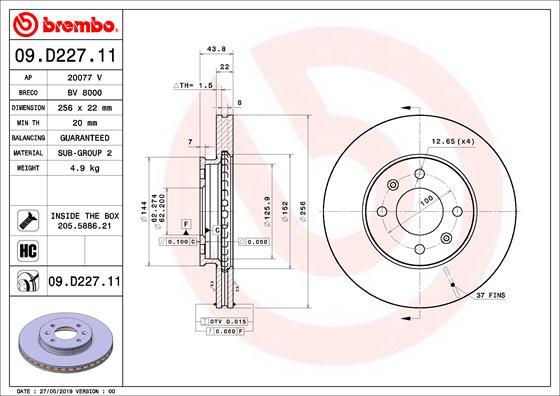 AP 20077 V - Disque de frein cwaw.fr