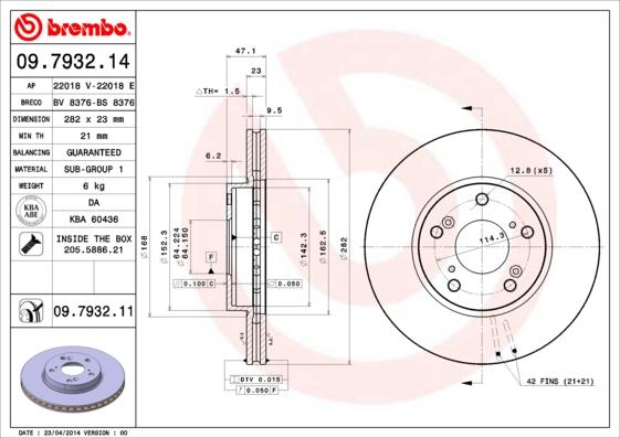 AP 22018 E - Disque de frein cwaw.fr