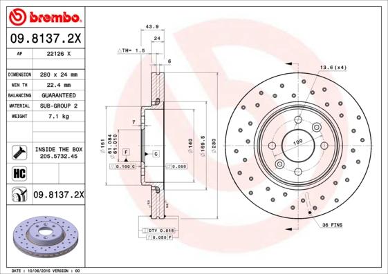 AP 22126 X - Disque de frein cwaw.fr