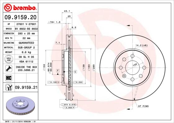 AP 27601 - Disque de frein cwaw.fr