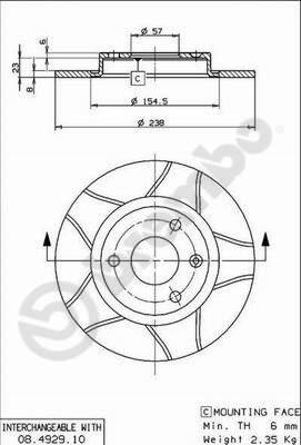 AP X 14128 - Disque de frein cwaw.fr