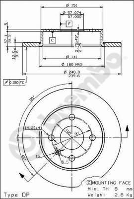 AP X 15372 - Disque de frein cwaw.fr