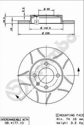 AP X 10073 - Disque de frein cwaw.fr