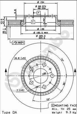 AP X 24845 - Disque de frein cwaw.fr