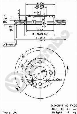 AP X 24221 - Disque de frein cwaw.fr