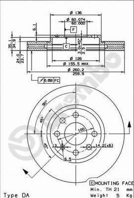 AP X 24796 - Disque de frein cwaw.fr