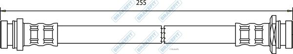 APEC BHO4174 - Flexible de frein cwaw.fr