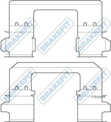 APEC BKT1094 - Kit d'accessoires, plaquette de frein à disque cwaw.fr