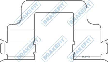 APEC BKT1054 - Kit d'accessoires, plaquette de frein à disque cwaw.fr