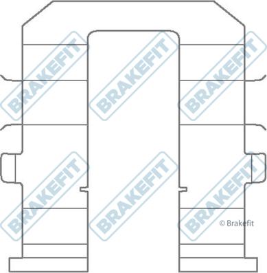 APEC BKT1332 - Kit d'accessoires, plaquette de frein à disque cwaw.fr