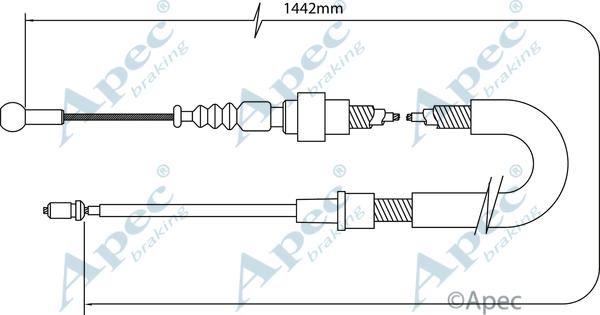 APEC CAB1040 - Tirette à câble, frein de stationnement cwaw.fr
