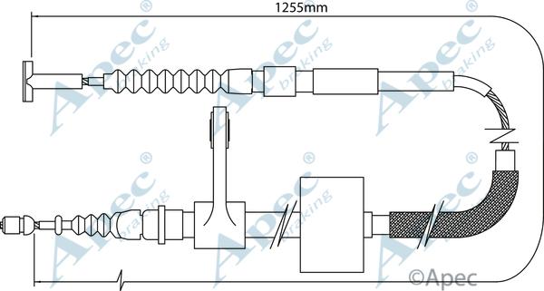 APEC CAB1006 - Tirette à câble, frein de stationnement cwaw.fr