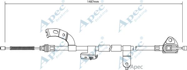 APEC CAB1036 - Tirette à câble, frein de stationnement cwaw.fr