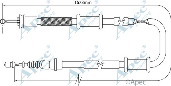 APEC CAB1112 - Tirette à câble, frein de stationnement cwaw.fr