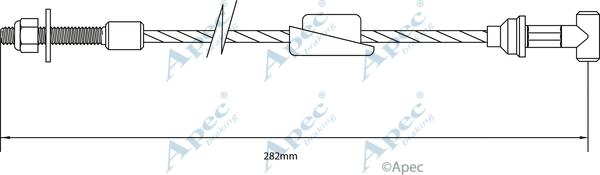 APEC CAB1134 - Tirette à câble, frein de stationnement cwaw.fr