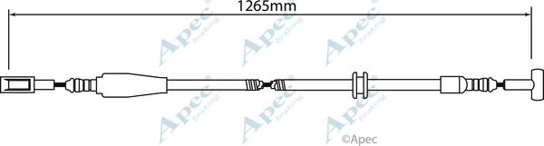 APEC CAB1242 - Tirette à câble, frein de stationnement cwaw.fr