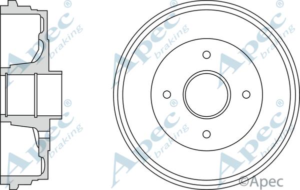 APEC DRM9944 - Tambour de frein cwaw.fr