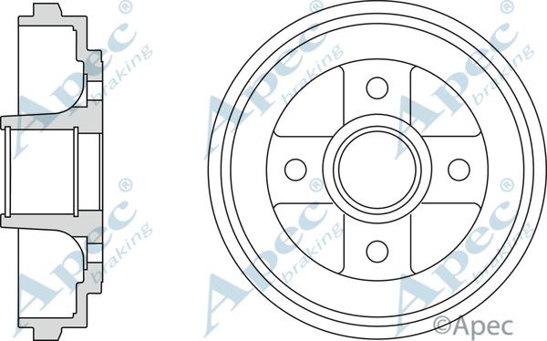 APEC DRM9975 - Tambour de frein cwaw.fr