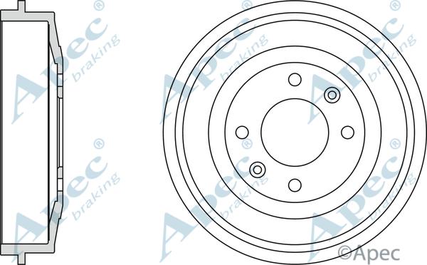 APEC DRM9504 - Tambour de frein cwaw.fr