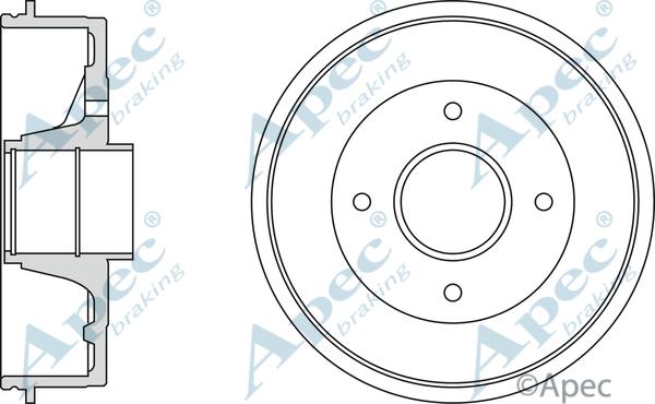 APEC DRM9148 - Tambour de frein cwaw.fr