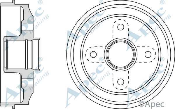 APEC DRM9143 - Tambour de frein cwaw.fr