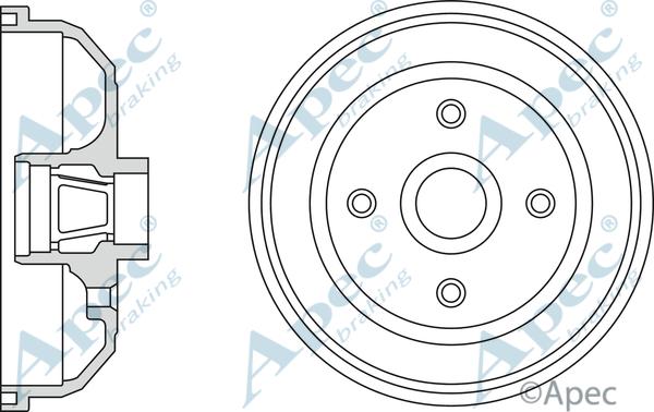 APEC DRM9159 - Tambour de frein cwaw.fr