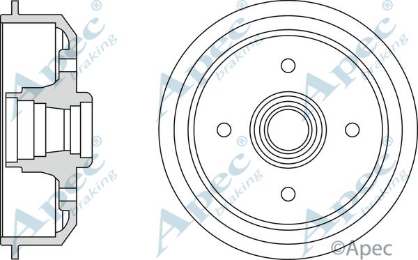 APEC DRM9116 - Tambour de frein cwaw.fr