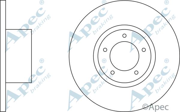 APEC DSK549 - Disque de frein cwaw.fr