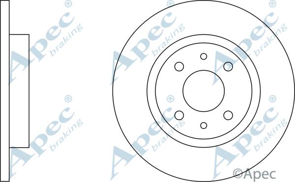 APEC DSK551 - Disque de frein cwaw.fr