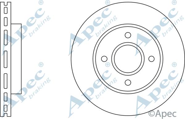 APEC DSK504 - Disque de frein cwaw.fr