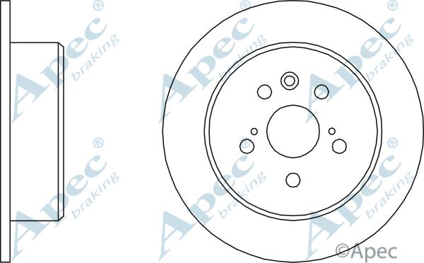 APEC DSK508 - Disque de frein cwaw.fr