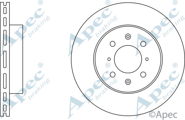 APEC DSK585 - Disque de frein cwaw.fr