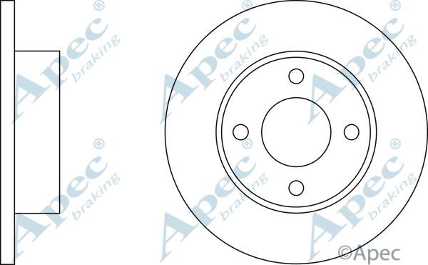 APEC DSK528 - Disque de frein cwaw.fr