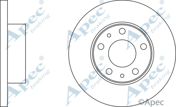 APEC DSK654 - Disque de frein cwaw.fr