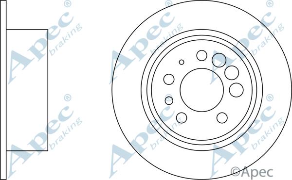 APEC DSK619 - Disque de frein cwaw.fr